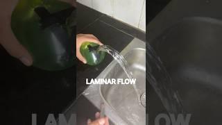 Laminar Flow - #shorts #experiment #shortsfeed #youtubeshorts #trending #viral #science #physics