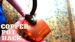 Cleaning Hack! How to restore copper pots like new in a few mins.