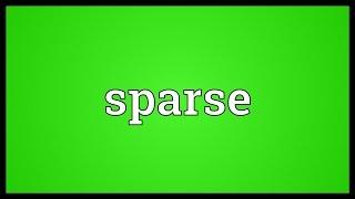 Sparse Meaning