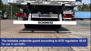 The foldable underride guard for the rail traffic - Schmitz Cargobull [english]
