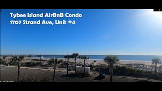 Tybee Island AirBnB Oceanfront 3BR/2BA Condo | 1707 Strand Ave. #4 Porpoise Point