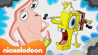 Bob Esponja | 60 Minutos de Clima EXTREMO en Fondo de Bikini ️ | Nickelodeon en Español