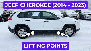 Jeep Cherokee – Hebe-/Wagenheberpunkte (2014 – 2023)