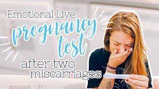 EMOTIONAL Live Pregnancy Test After TWO MISCARRIAGES | Compilation (TTC AFTER LOSS)