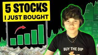 5 Stocks I just Bought  (w/ Insane Growth)