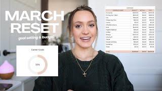 MARCH RESET ROUTINE  Setting goals, using sinking funds, February highs & lows, honeymoon savings