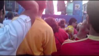 WM 2010-Spanien(Espana) vs. Paraguay (1:0) - Dortmund/Friedensplatz 1/2