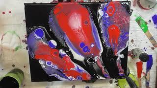 Acrylic Pouring Fluid with Open Cup - Fluid Art - AF Nr. 13: Octopus