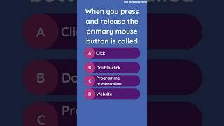 Mouse Click  | @TechWiseNow | #gk #knowledge #quiz #shorts #shortvideo