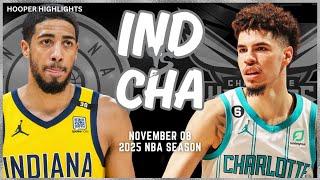 Indiana Pacers vs Charlotte Hornets Full Game Highlights | Nov 8 | 2025 NBA Season