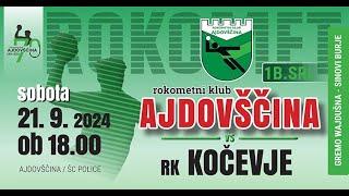 02.KROG - 1.B SRL - MOŠKI (24/25): RK AJDOVŠČINA : RK KOČEVJE