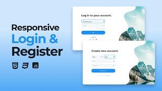Responsive Login And Registration Form Using HTML CSS And JavaScript