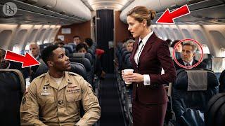 Black Soldier Denied First Class Seat by Woman, Unaware of Who's Watching Behind Her…