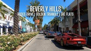 [4K] Beverly Hills - Rodeo Drive, Golden Triangle, Beverly Hills Hotel, The Flats, Los Angeles, CA