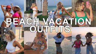 What I Wore for a Beach Vacation + Tips on Packing | Delaney Childs