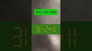 move two sticks #puzzlegames #challenge