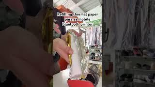 Mobile bluetooth printer thermal paper refill #shortsvideo #shorts #thermalpaper #bluetoothprinter