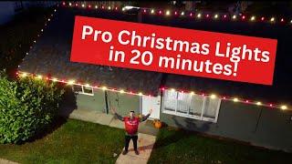 Step by Step the Fastest way to Hang Christmas Lights On A House!