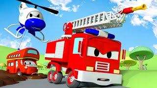 โคลนเหนียว  หน่วยลาดตระเวนรถ  การ์ตูนรถตำรวจและรถดับเพลิงสำหรับเด็ก Truck Cartoons for Kids