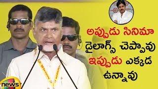 Chandrababu Naidu Slams Janasena and YSRCP  Party | #DharmaPorataDeeksha | Mango News