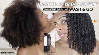 My Realistic Updated Wash Day Routine For Type 4 Hair ‍️| FIRE Wash & Go | I'M BACK YA'LL 