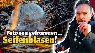 Gefrorene Seifenblasen fotografieren! Die Winterfotografie-Challenge | Fotografieren