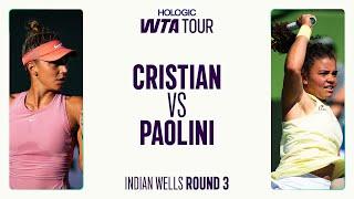 Jaqueline Cristian vs. Jasmine Paolini | 2025 Indian Wells Round 3 | WTA Match Highlights