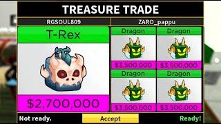 What Players Trade For New T-Rex Fruit...... Roblox Blox Fruit