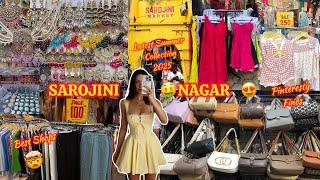 Sarojini Nagar Market Delhi Try On HAUL & Latest Collection with Shop Number March 2025