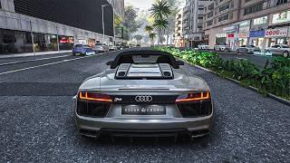 Test Drive Unlimited Solar Crown - Audi R8 Spyder V10 | 4K Maximum Settings