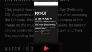 Web AR portfolio