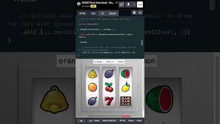 Javascript Slot Machine #javascript #webdevelopment #programming #code #slots