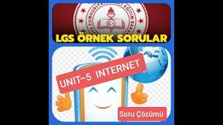 5.ÜNİTE-THE INTERNET-MEB ÖRNEK SORULARI ÇÖZÜMÜ