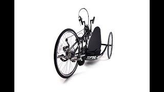 Top End Force-3 Stock Handcycle, 17-inch Seat Width, Black with Disc Brake, 60105838