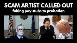 Scam Artist Called Out for Faking Pay Stubs in front of Judge Hart