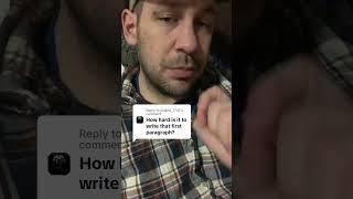 How hard is the first paragraph? #scifiauthor #authortube #booktube #authoradvice