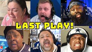 COWBOYS LAST PLAY VS 49ERS | COMPILATION LIVE REACTIONS | COWBOYS FANS CHANNEL