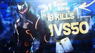 TOP 1 EN SOLO VS 50 ! (19 KILLS - 50VS50 V3) INSANE CLUTCH & WIN ! - Fortnite Battle Royale