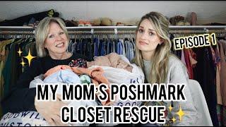 Revamping My Mom's Poshmark Closet + Tackling Her Death Pile Together! Episode One