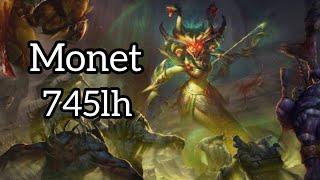 Monet Medusa Insane farm 745lh - PSG.LGD x Team Aster - Dota 2 Pro Gameplay