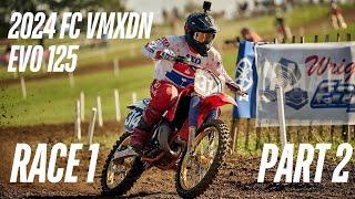 Farleigh Castle VMXdN 2024. EVO 125 Race 1. GOPRO 360!