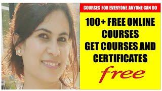 FREE COURSES FOR EVERYONE| GET FREE CERTIFICATES| 100+ FREE ONLINE COURSES & CERTIFICATES FOR FREE