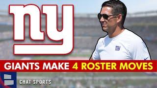  NY Giants Make 4 Roster Moves | Giants News