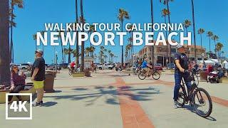 [4K] Walking around Newport Beach, Orange County, California, USA, Travel, 4K UHD