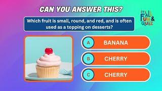 21 Fun Fruits & Vegetables Quiz for Kids | Interactive Food Trivia