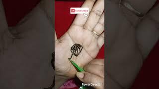 floral mehndi design/easy henna designs for beginners/simple & stylish henna designs #henna #mehndi