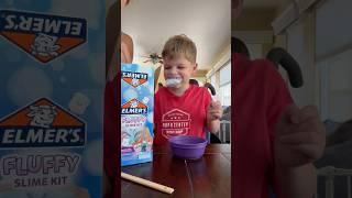 Trying Elmer's Fluffy Slime Kit