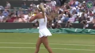 Potapova wins the match celebrates but Hawk-Eye challenge forces her to play the match point thrice