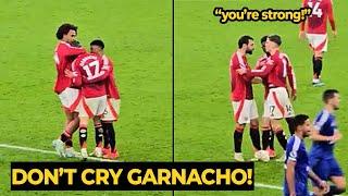 Bruno, Zirkzee, Amad MOTIVATE Garnacho who looks SAD didn't celebrated after his goal vs Leicester