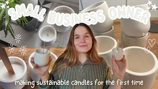 Testing new products for my small business making sustainable scented candles Project Ideas